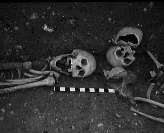 英国发现身体多处有金属钉的吸血鬼尸体