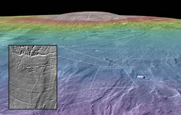 冰川冰原下的火山喷发可能为火星创造大量液态水