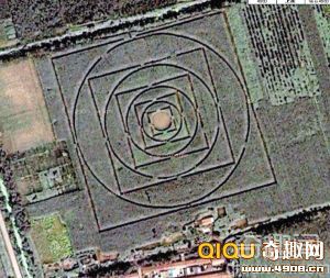 “谷歌地球”看西青 发现农田麦田怪圈图案