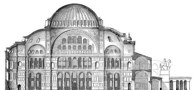 艺术品里的历史：象征拜占庭建筑艺术的圣索菲亚大教堂