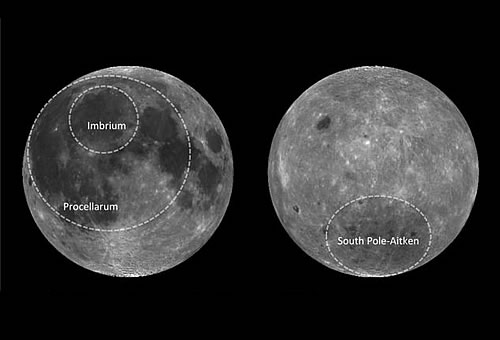 月球的阴暗面之谜 正面大部分地壳物质被带走