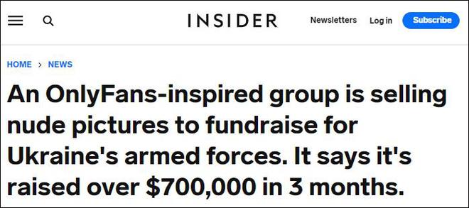 志愿者卖裸照给乌军筹了70万美元，购买者多为乌克兰人