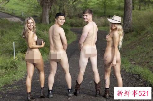 澳洲兽医学生为慈善全裸拍摄2023年裸体日历