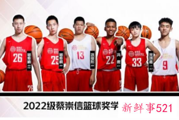 2022级蔡崇信篮球奖学金获奖学员将赴美留学