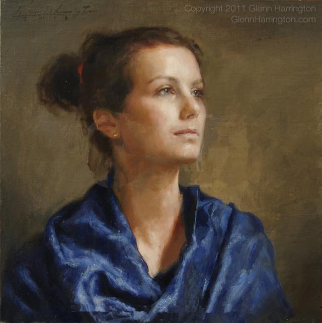 美国画家格伦·哈林顿的油画美女，够美的