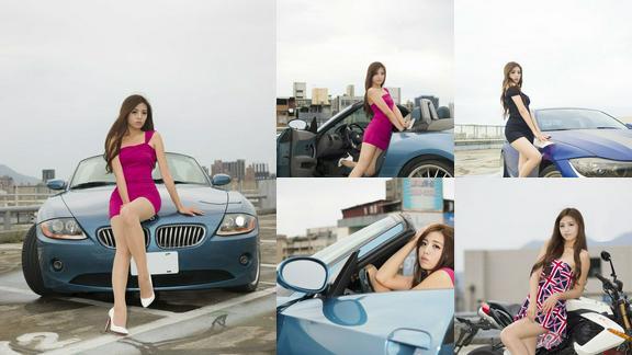 Model写真系列annachen洛阳停车场外拍写真